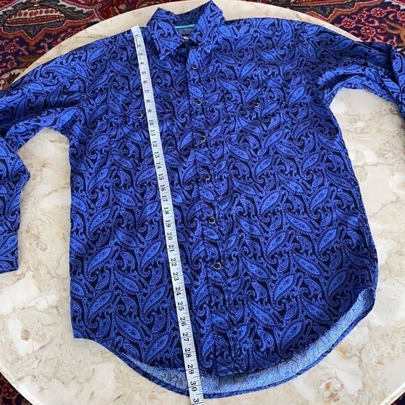 Rough Stock 100% Cotton Classic Paisley Cowboy Shirt - Picture 14 of 14